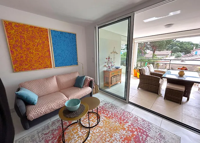 Moderne Avec Terrasse - Clim & Parking - Fr-1-837-85 公寓 滨海阿热莱斯