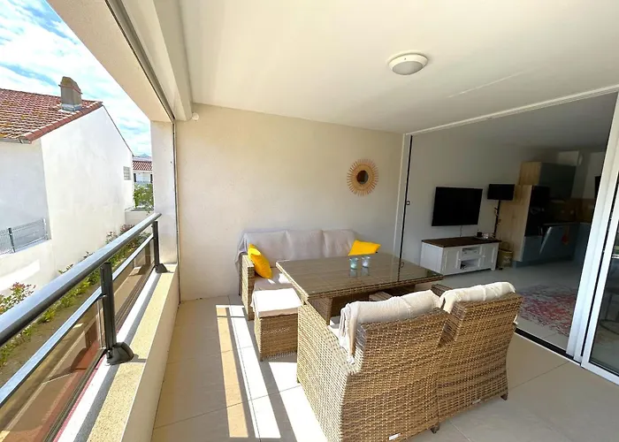Moderne Avec Terrasse - Clim & Parking - Fr-1-837-85 公寓 滨海阿热莱斯